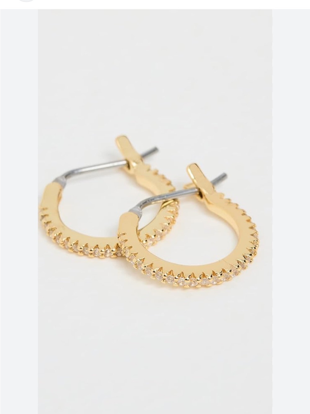 Gorjana Gold Textured Mini Huggie Earrings